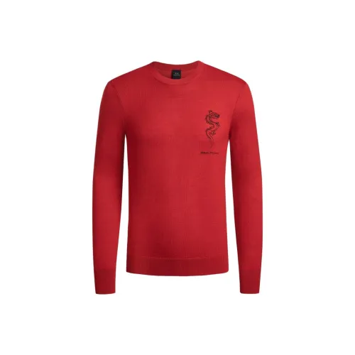 ARMANI EXCHANGEAE SS24 Свитер Мужской Красный