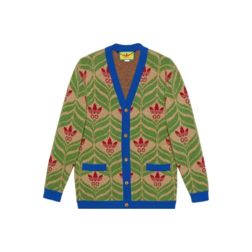 GUCCI x Adidas Originals FW22 Свитер Мужской Многоцветный