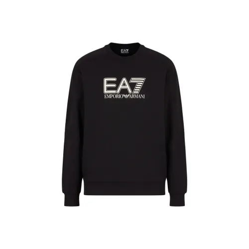 EMPORIO ARMANI EA7 FW24 Толстовка Мужской Черный