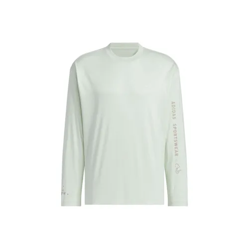 Adidas T-Shirt Унисекс Лен Зеленый