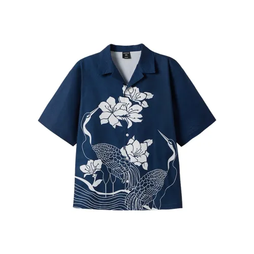 WAYNEXZAVIER Blue Men's Shirts WAYNEXZAVIER Синий Мужские Рубашки