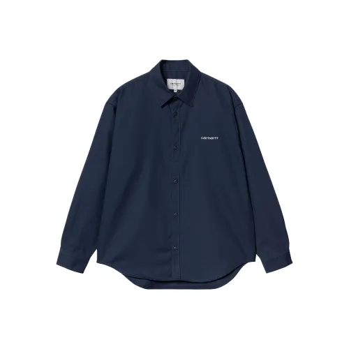 Carhartt WIP FW24 L S Module Script Рубашка Унисекс Синий