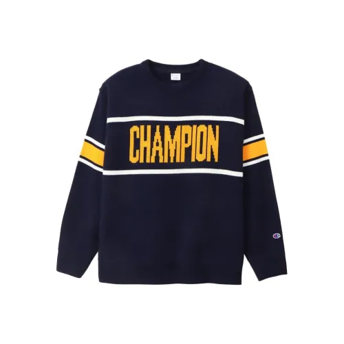 Champion FW24 Свитер Мужской Морской Синий