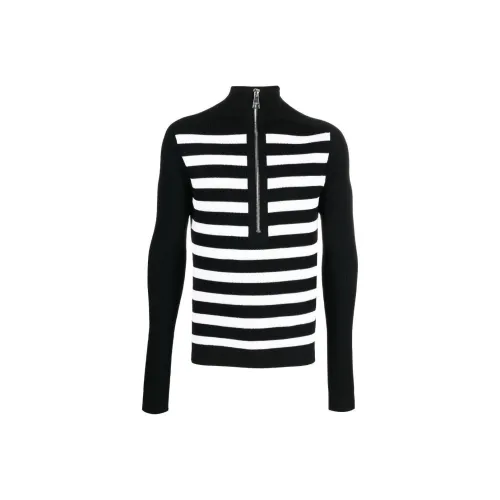 BALMAIN Черные Мужские Свитера