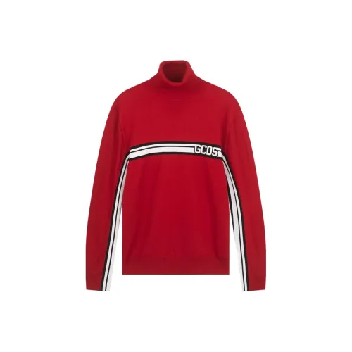 GCDS Red Men's Sweaters GCDS Красные Мужские Свитера