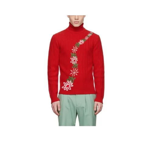 ERL Red Men's Sweaters ERL Красные Мужские Свитера