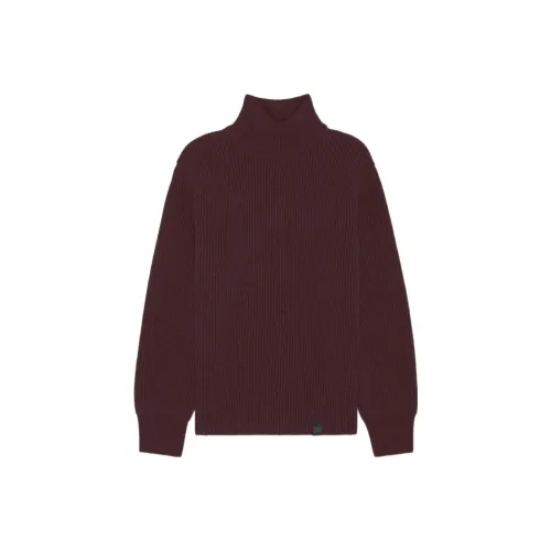 Maison Kitsune Мужские свитеры красного и коричневого цвета