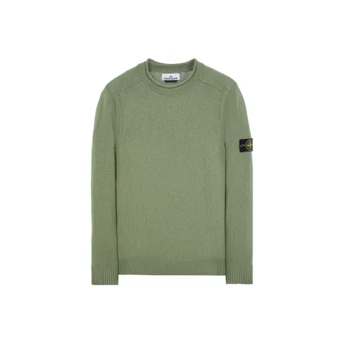 Stone Island Зеленые Мужские Свитера