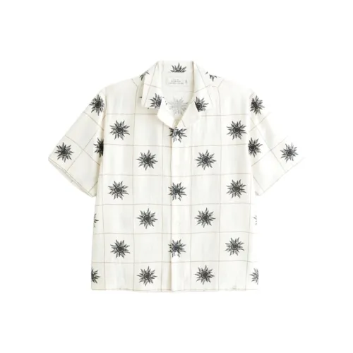 Abercrombie＆Fitch Рубашка Мужская Кремовый Узор