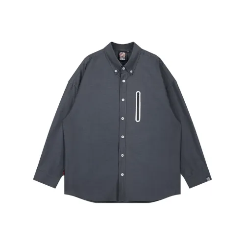 HEA Темно-серый унисекс рубашки