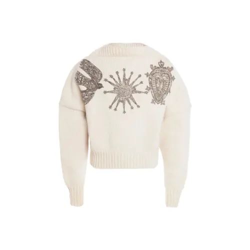 Alexander McQueen Айвори Мужские кашемировые свитеры