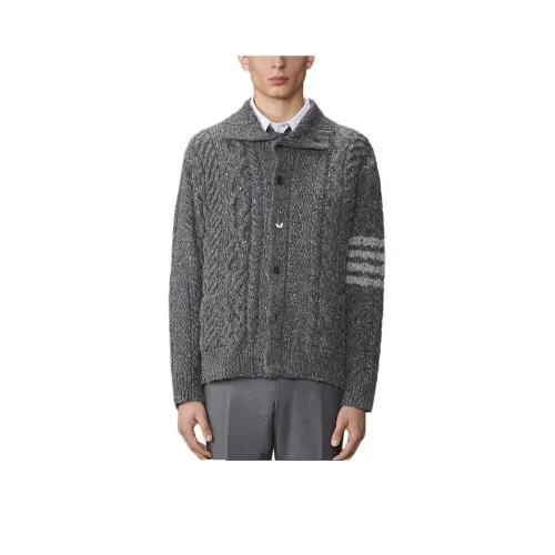 THOM BROWNE· FW24 Свитер Мужской Средний Серый