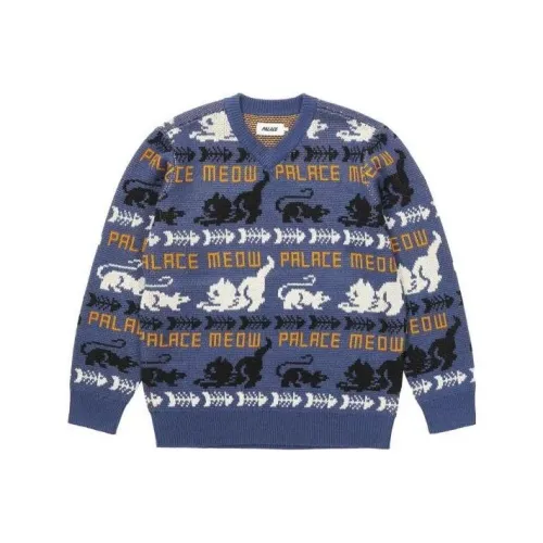 Дворцово-синий унисекс свитеры