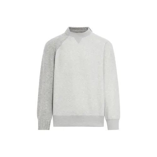 Свитеры для мужчин с совместным брендом Sacai серого цвета