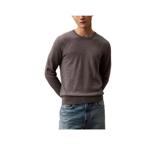 CALVIN KLEIN Свитер Мужской Средний Серый Смешанный Цвет