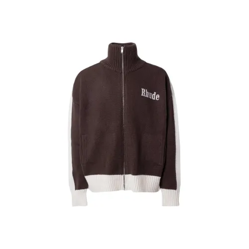 RHUDE Коричневый Мужской Кашемировый Свитер