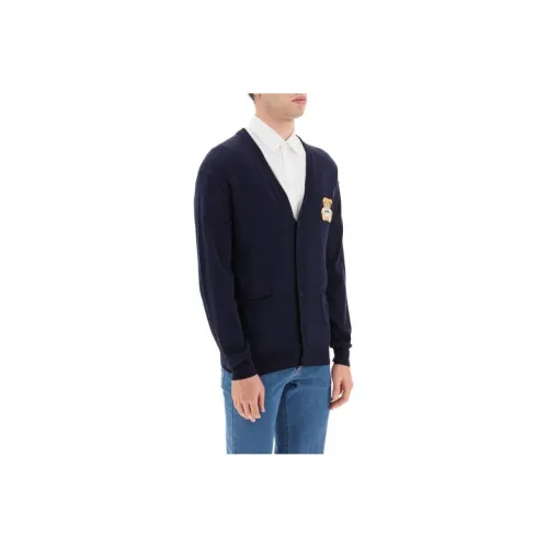 MOSCHINO Темно-синие мужские свитеры