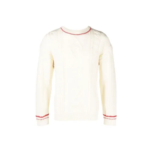 Marine Serre Экрю Мужские Свитера