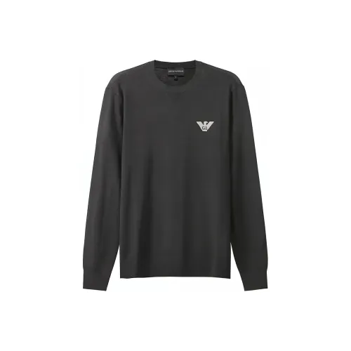 EMPORIO ARMANI FW22 Трикотаж Мужской Темно-серый Зеленый