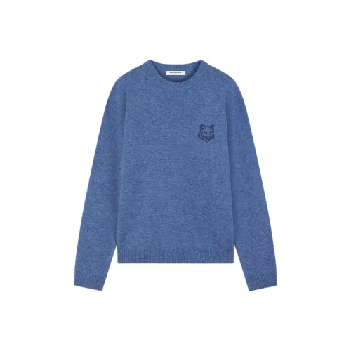 Maison Kitsune FW24 Свитер Мужской Синий