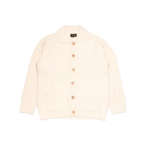 BEAMS Экрю Мужские Свитера