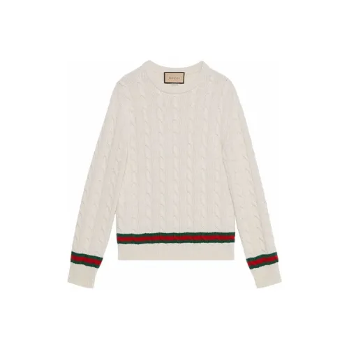 GUCCI Кашемировый свитер мужской белый