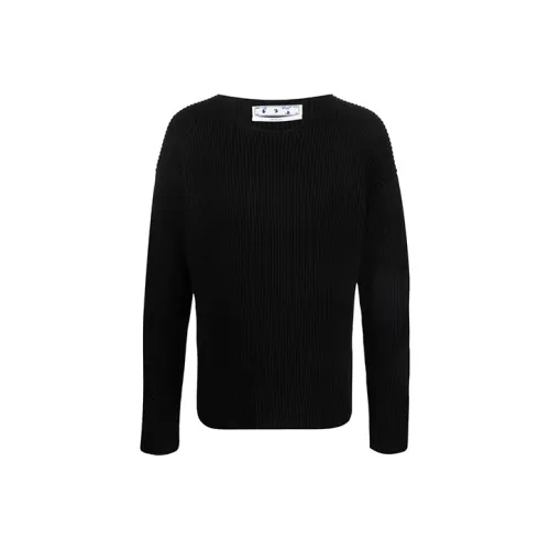 Off Белый FW21 Черный Мужские Свитера