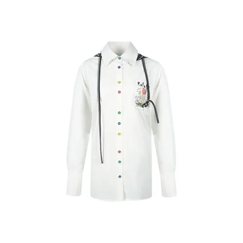 Valeria Obbaco Рубашка Унисекс Белый