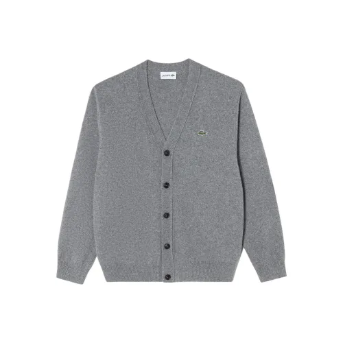 Свитеры для мужчин серого цвета с коллаборацией LACOSTE