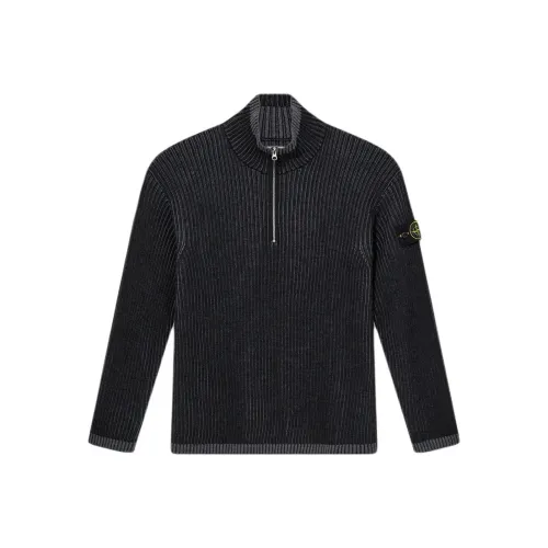 STONE ISLAND Свитер Мужской Угольный Серый