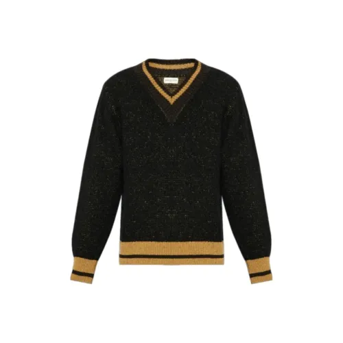 DRIES VAN NOTEN Мужские черные свитеры