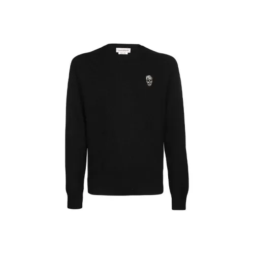 Alexander McQueen Черные Мужские Кашемировые Свитера
