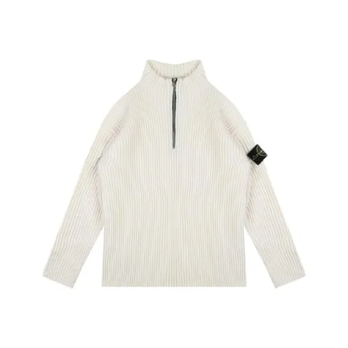 STONE ISLAND Белые Мужские Свитера