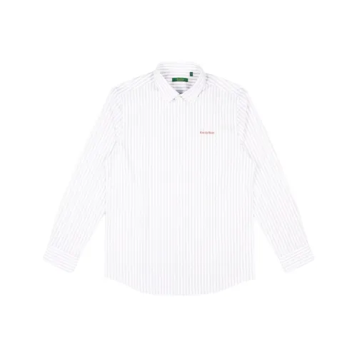 Raidy Boer Рубашка Мужская Белая с Полосами