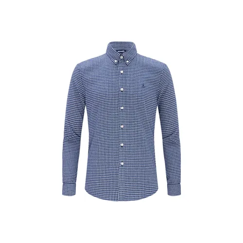 NAVIGARE Рубашка Мужская Морской Синий Белый