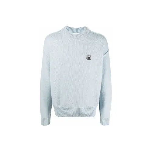 PALM ANGELS Кашемир Свитер Унисекс Light Синий