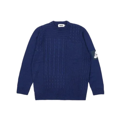 Дворцовый синий мужской свитер