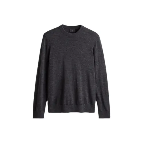 H&M Темно-серые мужские свитеры