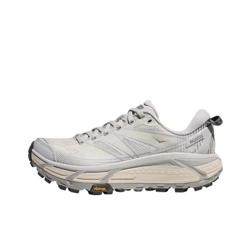 HOKA ONE ONE Mafate Speed 2 Устойчивый к истиранию Низкий Топ Повседневный Трейл Бег Городской Коммутатор Беговые кроссовки Унисекс Серый