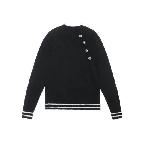 BALMAIN Черные Мужские Кашемировые Свитера