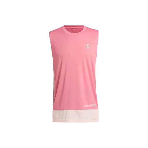 Adidas Pink Red Men's Tank Tops