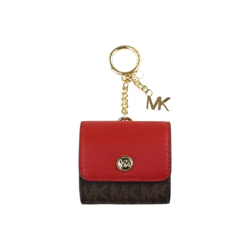 MICHAEL KORS Jet Set Travel Key Pouch AirPod Pro Защитный чехол Чехол для наушников Женские Красный Коричневый