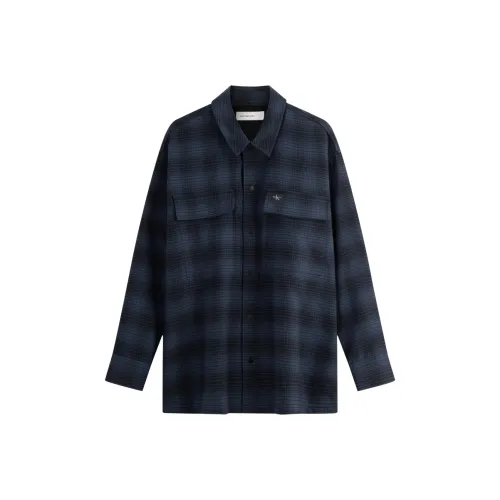 CALVIN KLEIN Рубашка Мужская Синяя Клетка