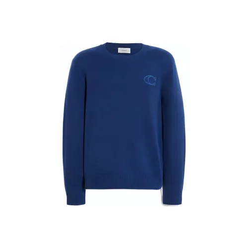 COACH Синий Мужской Кашемировые Свитера