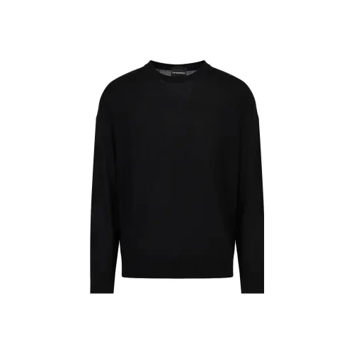EMPORIO ARMANI Черные Мужские Свитера