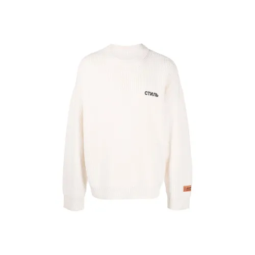 HERON PRESTON Белый Мужской Свитеры