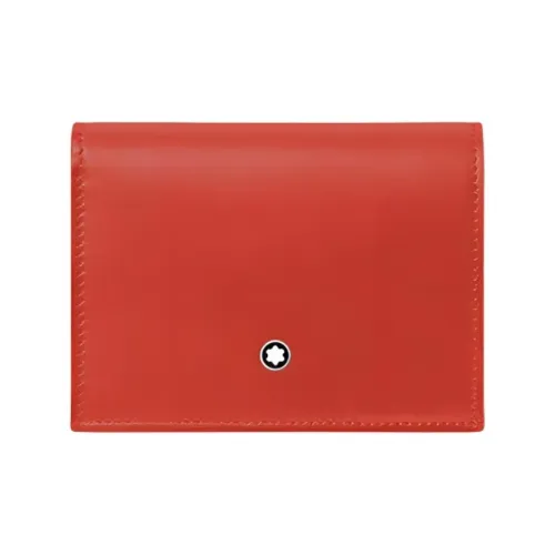 MONTBLANC Кошелек из коровьей кожи мужской кораллово-красный