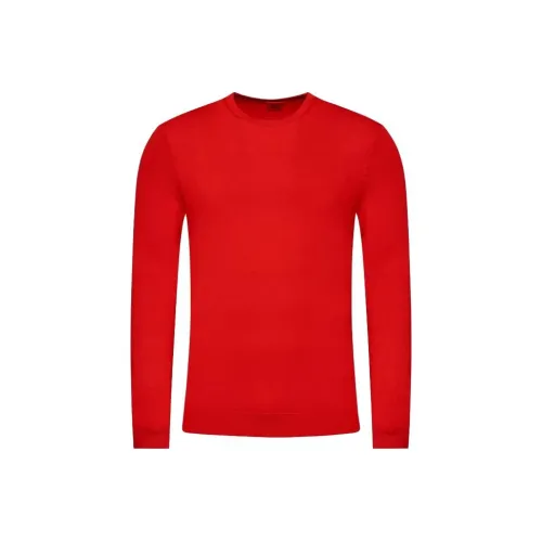 Hugo Boss Red Men's Sweaters Hugo Boss Красные Мужские Свитера