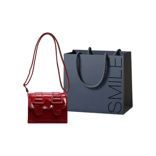 SWIMADE Лакированная кожа Сумка через плечо Женская Экрю Черный Красный Серебряный