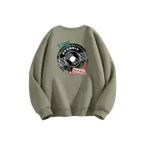 Серый горошек зеленый (Qf Молния Disc Логотип на груди _Qf Большой Молния Disc Логотип на спине)